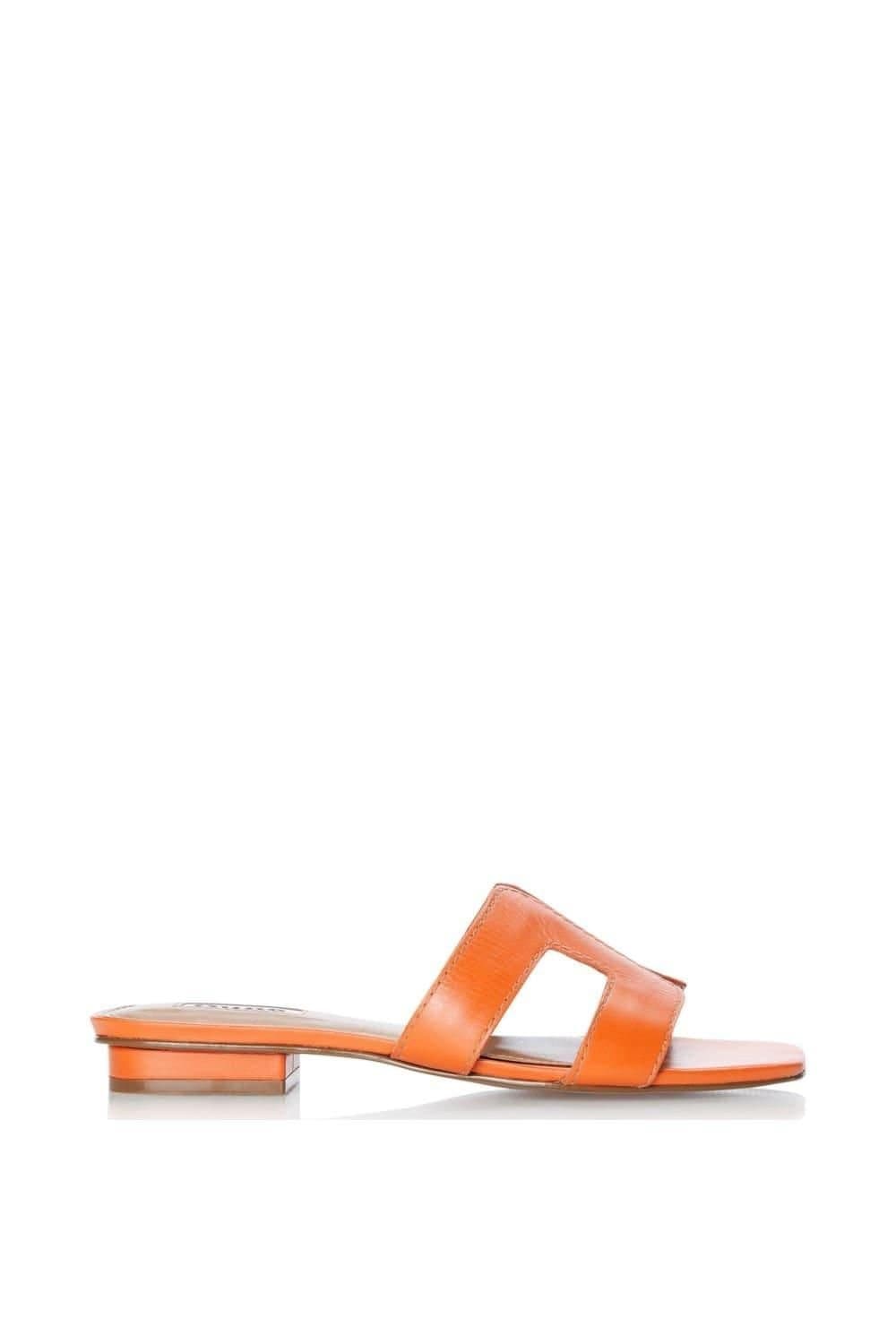 Dune London Dune London Women's 'Loupe' Leather Sliders in Orange