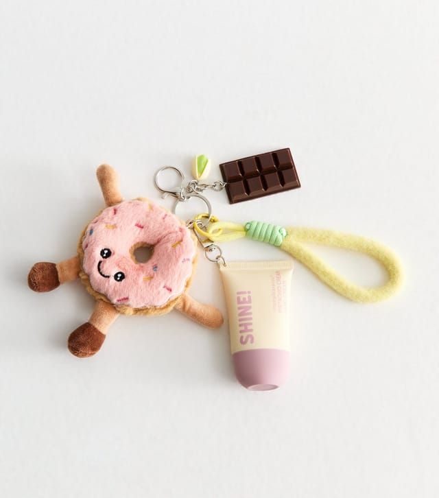 New Look Pink Donut and Mini Hand Cream Bag Charm New Look - 2