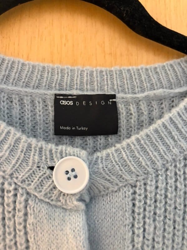 ASOS Light Blue Knitted Cardigan