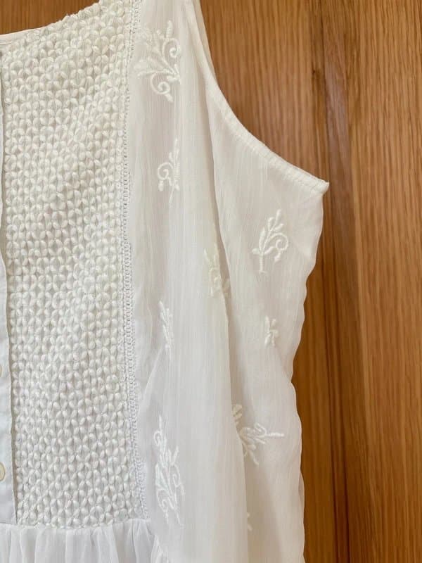 Atmosphere Atmosphere cream summer dress chiffon size 18