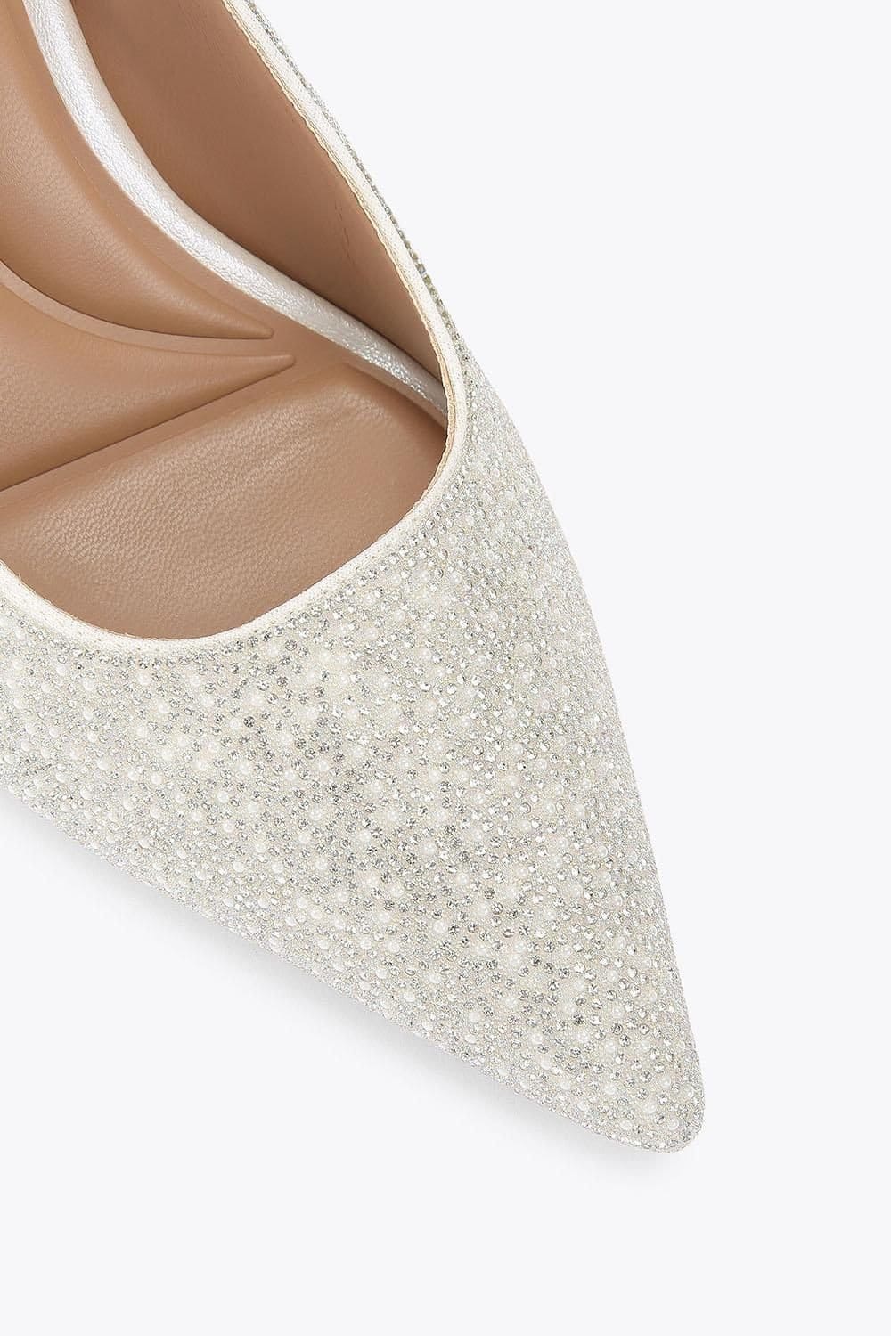 Carvela Carvela Women's 'Corletta Sling Court' Fabric Heels in White - 4