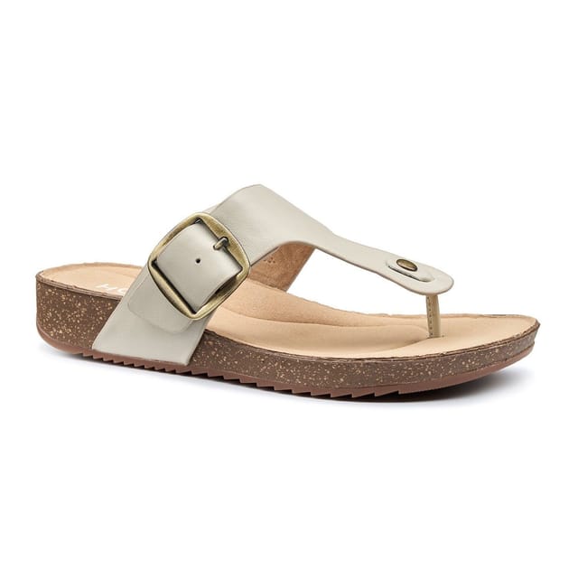 Hotter Hotter Women's 'Resort' Toe-Post Sandals in Cream - 2