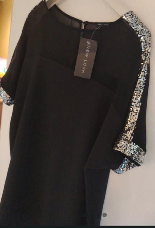 New Look Black silver sequin New Look dress