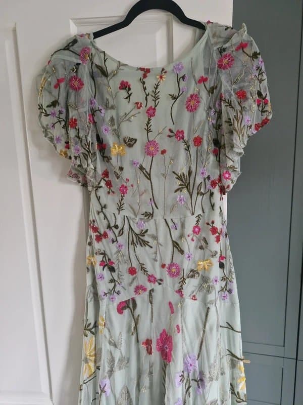 ASOS Asos embellished and embroidered floral dress
