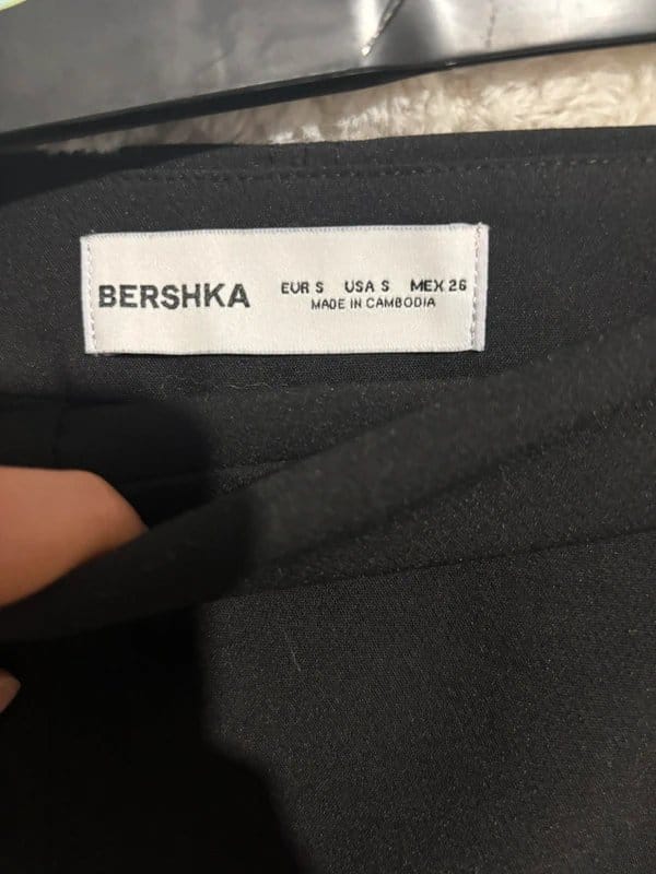 Bershka Black Skort