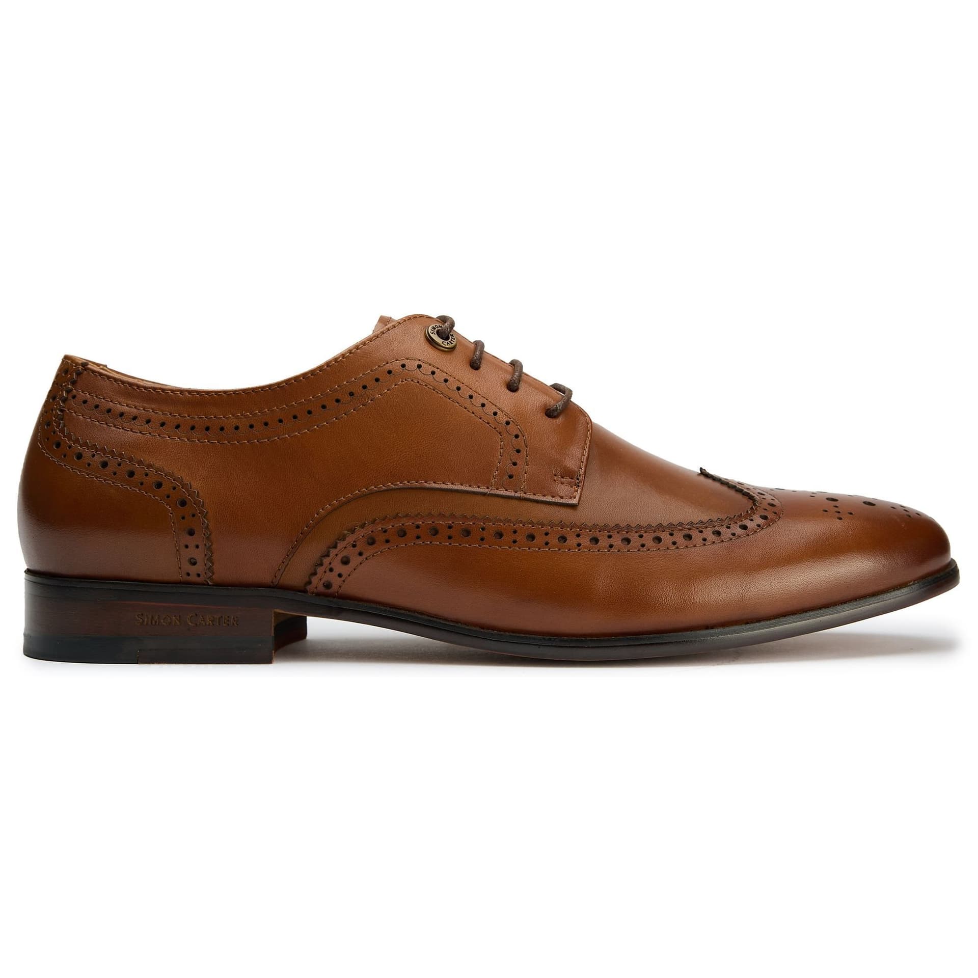 Simon Carter SIMON CARTER Men's Arne Brogue Shoes in Tan