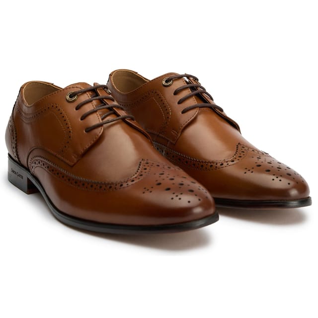 Simon Carter SIMON CARTER Men's Arne Brogue Shoes in Tan - 2