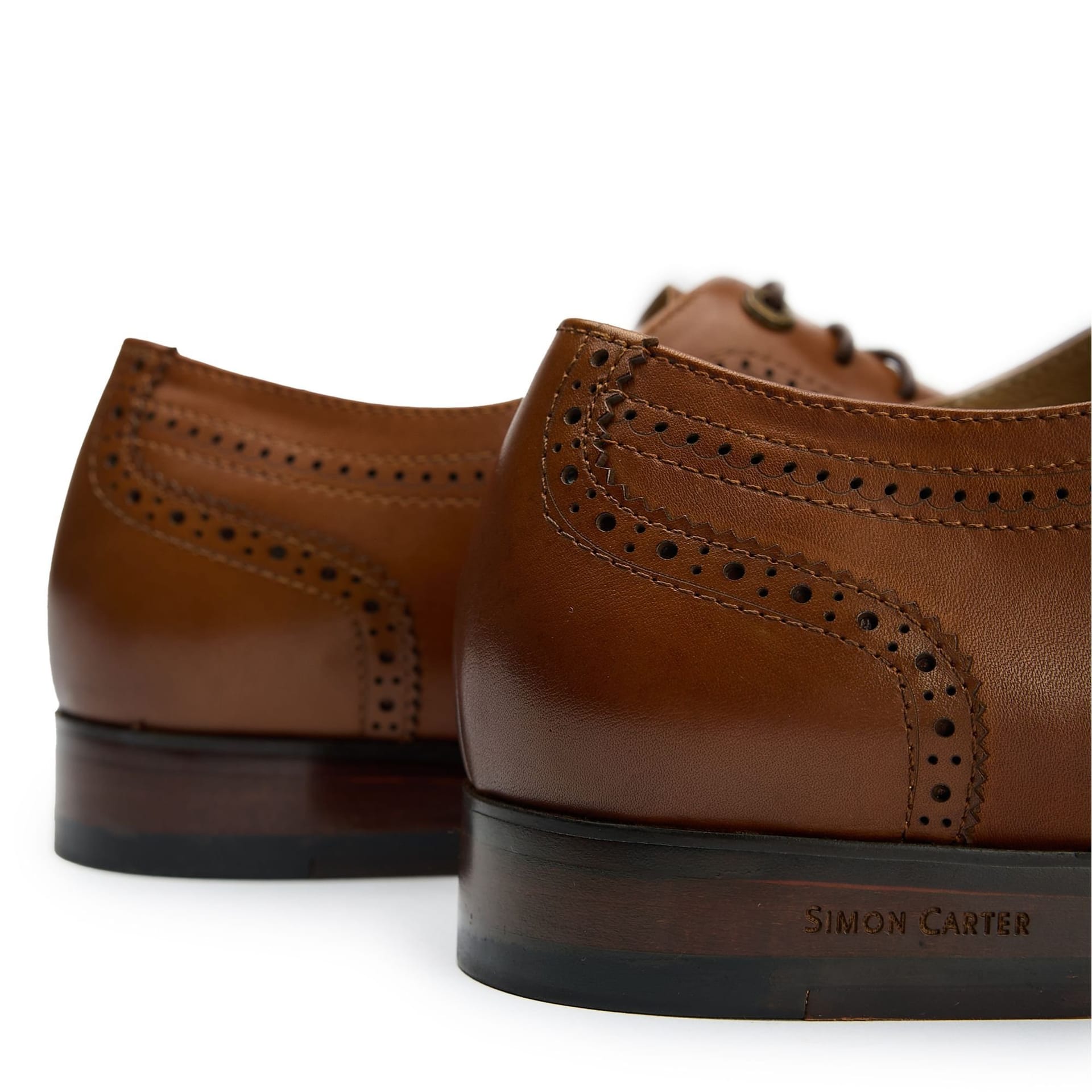 Simon Carter SIMON CARTER Men's Arne Brogue Shoes in Tan - 4