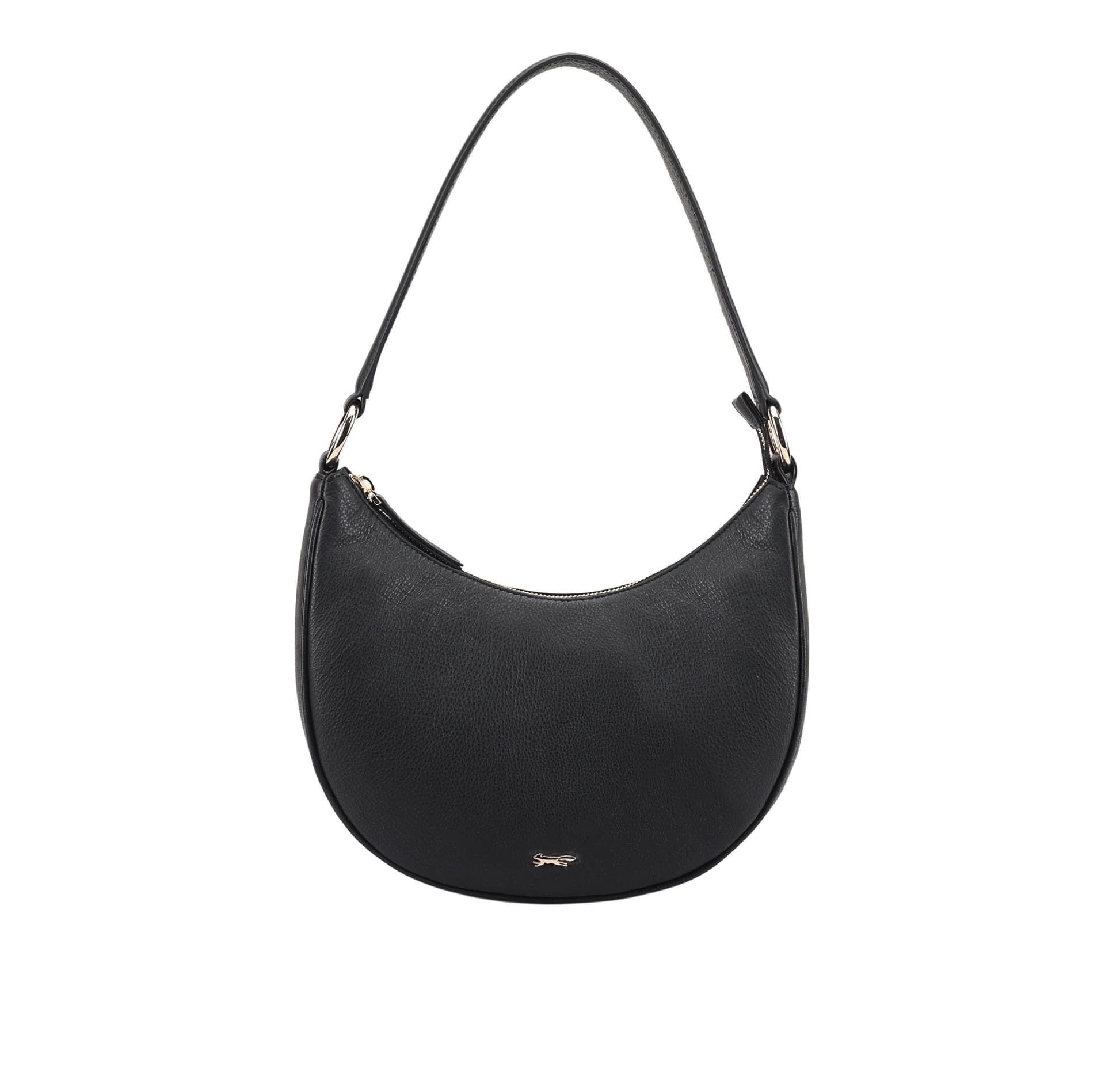 Paul Costelloe Paul Costelloe Women's Louise Leather Shoulder Bag in Jet Black