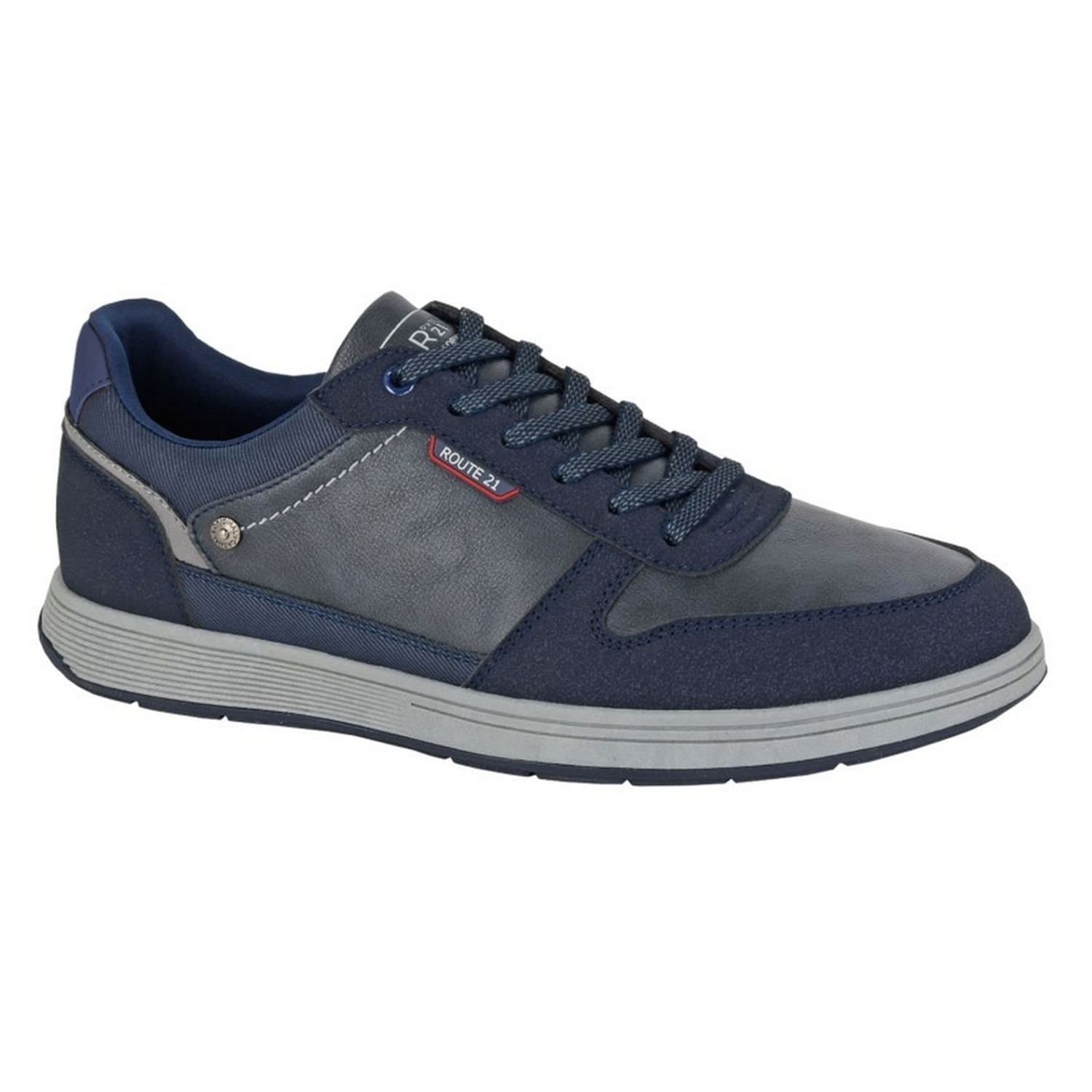 R21 R21 Men's Navy Logo Trainers