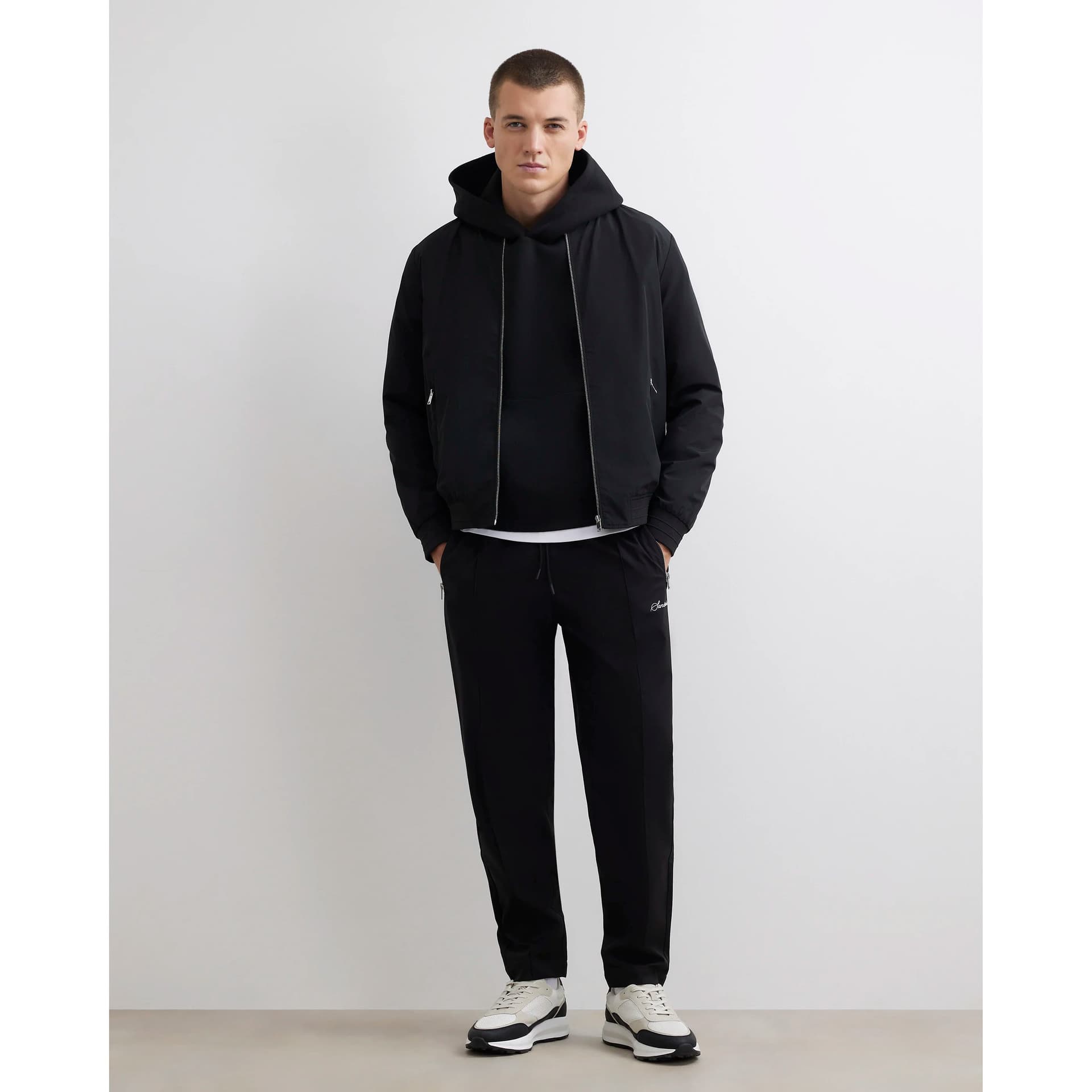 River Island Mens River Island Black Loose Fit Pull On Joggers