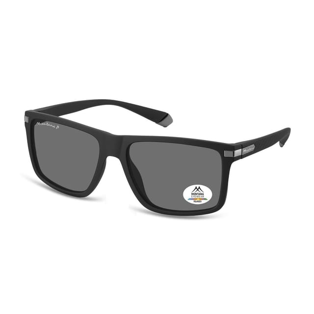 montana montana Men's Rectangle Black Grey Polarized MP197 - 2