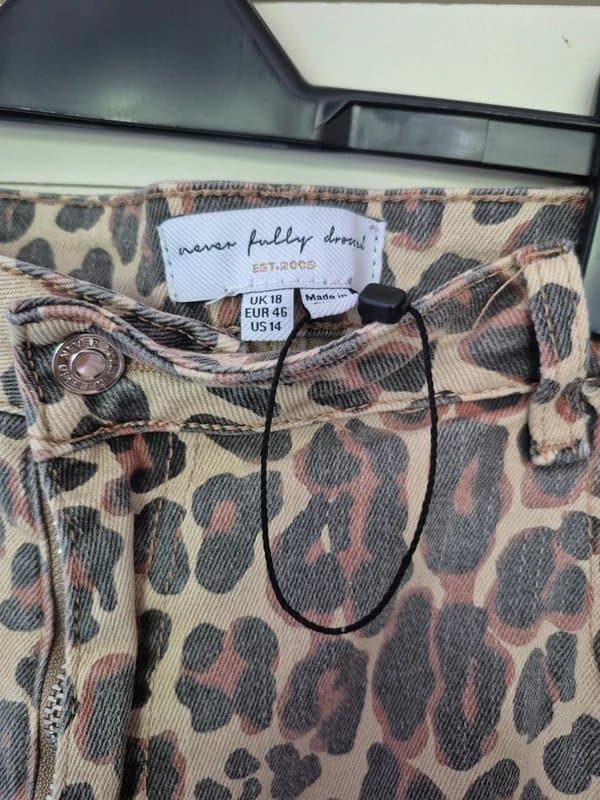 Never Fully Dressed Never fully dressed leopard print jeans size 18 Never worn
