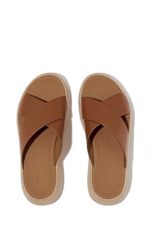 FitFlop FitFlop Women's F-Mode Cross Slide in Tan - 3