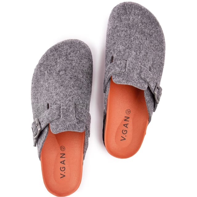 V.GAN V.GAN Men's Vegan Taro Felt Footbed Shoes in Grey - 3