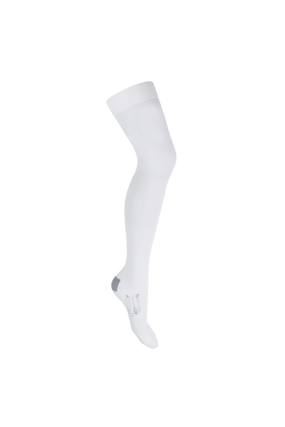 Medalin Medalin Men's 2 Pairs Anti-Embolism Thigh High Compression Medical Grade Stockings in White - 4