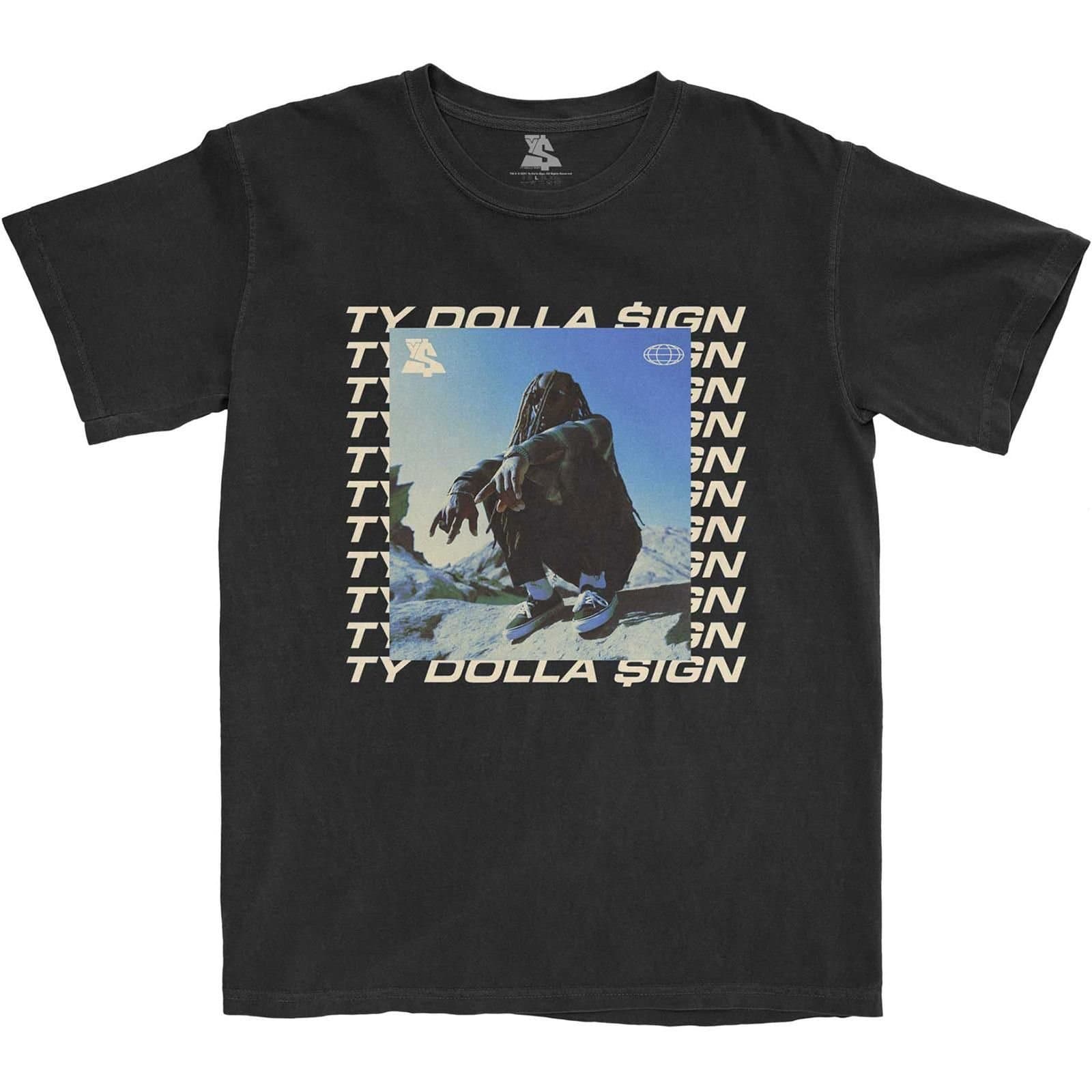 Ty Dolla Sign Ty Dolla Sign Men's Global Square Cotton T-Shirt in Black