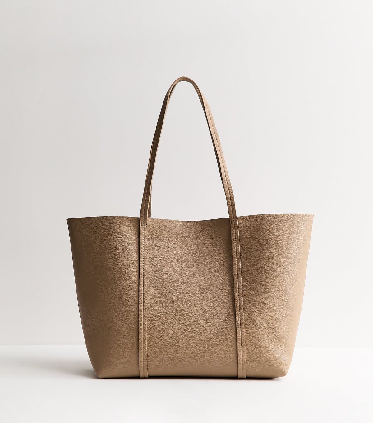 New Look New Look Mink Grained Faux Leather Tote Bag
