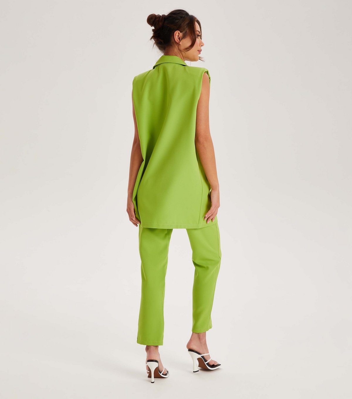 Urban Bliss Women's Light Green Belted Tailored Trousers Urban Bliss New Look - 4