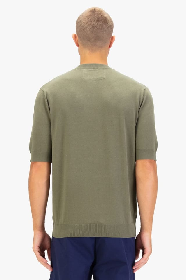 Luke 1977 Luke 1977 Men's Farrington Knitted T-shirt in Green - 2