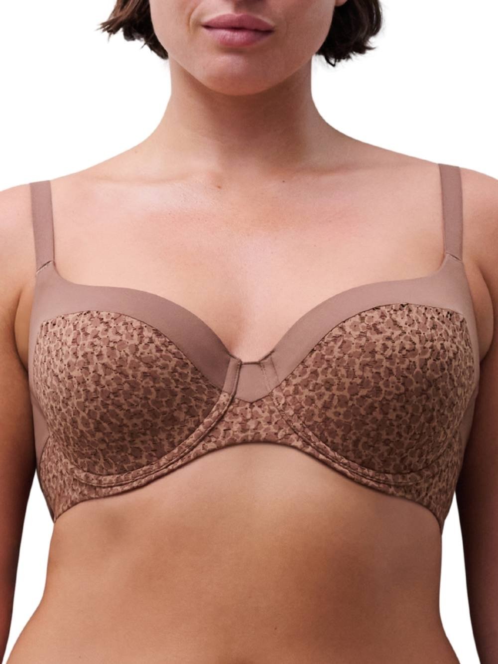 Chantelle Chantelle Women's Norah Underwired Covering Full Cup Bra in Brown - 4