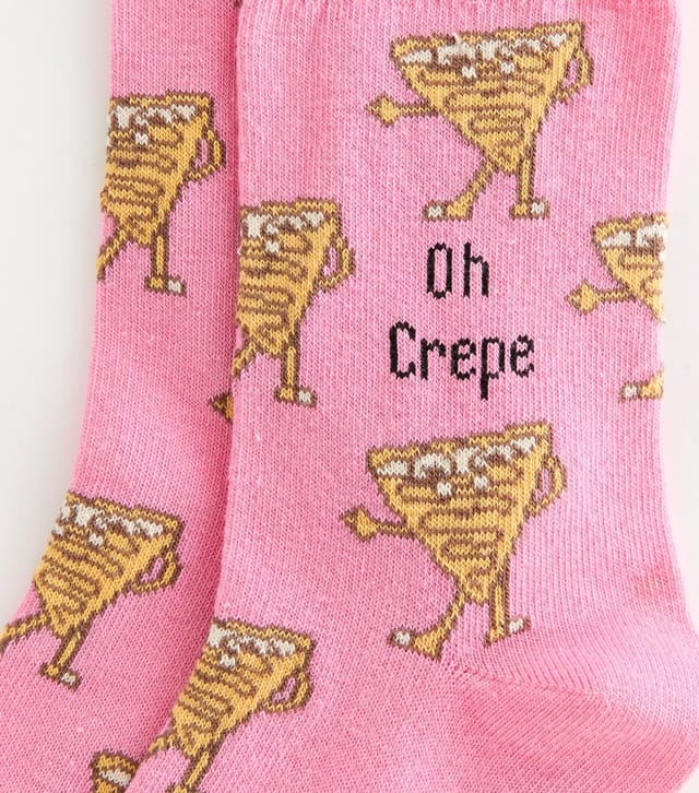 New Look Pink Cotton Rich Oh Crepe Ankle Socks New Look - 2