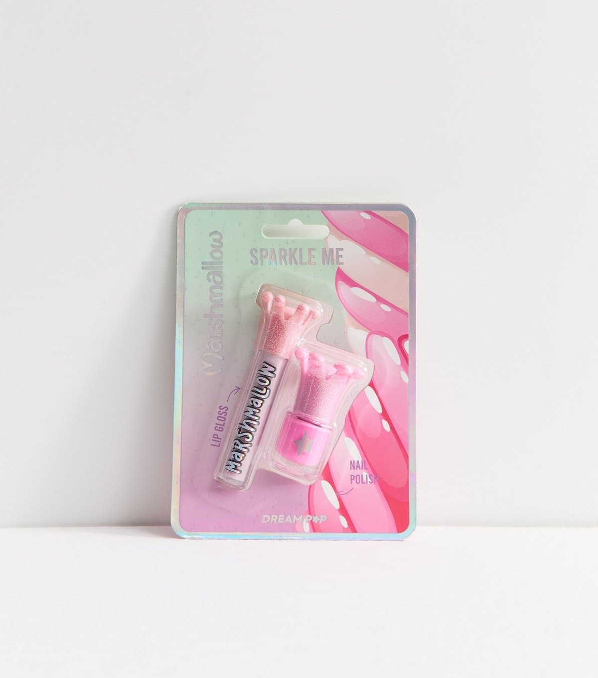 New Look Pink Marshmallow Lip Gloss and Nail Polish Set New Look