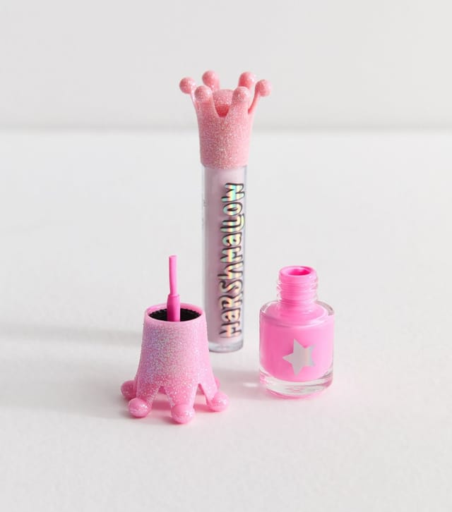 New Look Pink Marshmallow Lip Gloss and Nail Polish Set New Look - 2