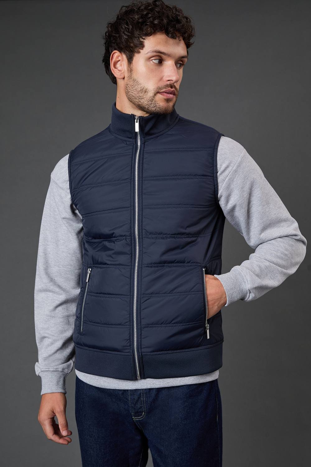Burton Burton Men's Hybrid Quilted Gilet in Navy - 2