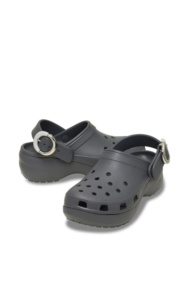 Crocs Crocs Women's Classic Platform Clog in Dark Grey - 3