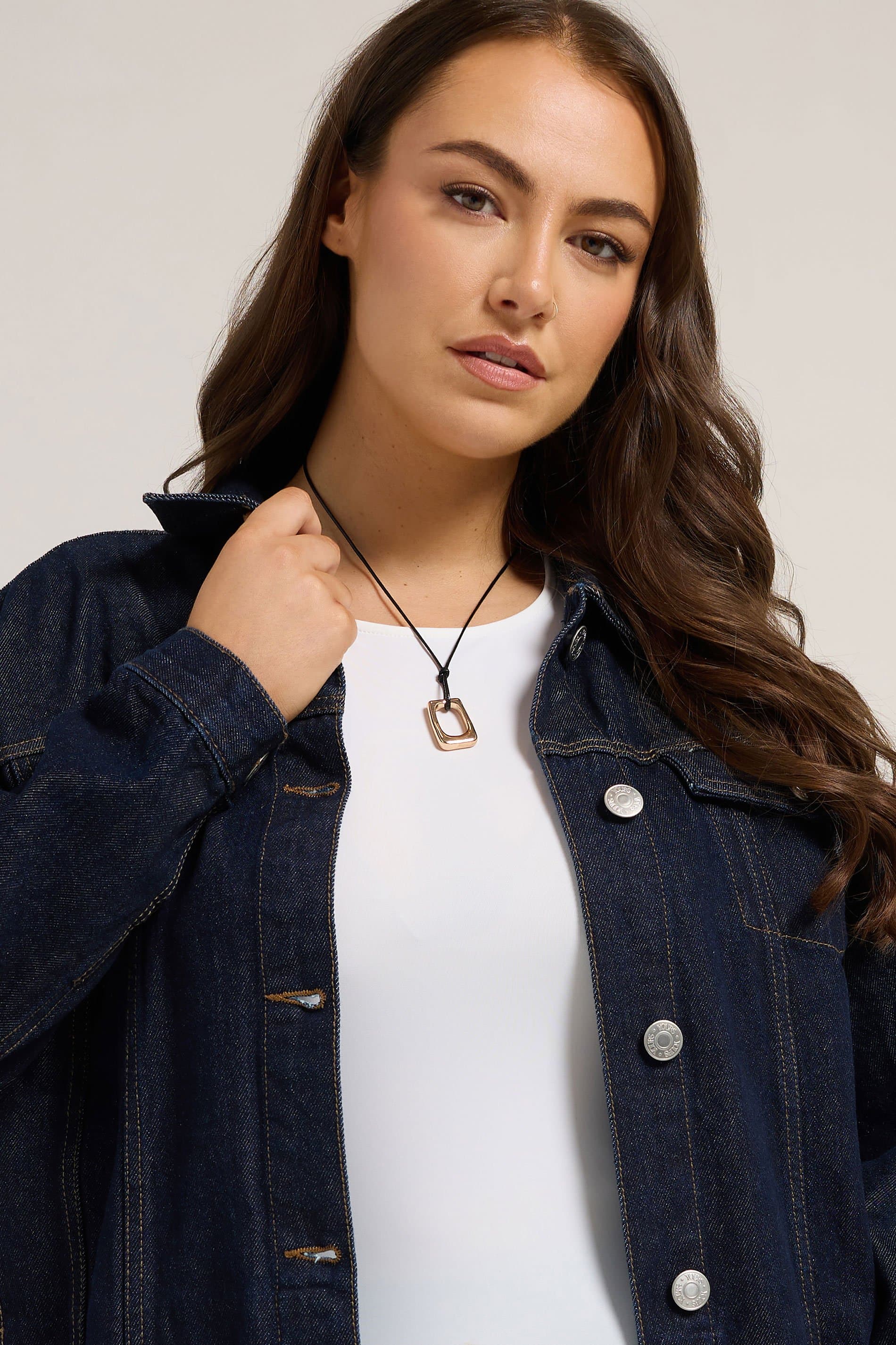 Yours Gold Tone Abstract Pendant Necklace
