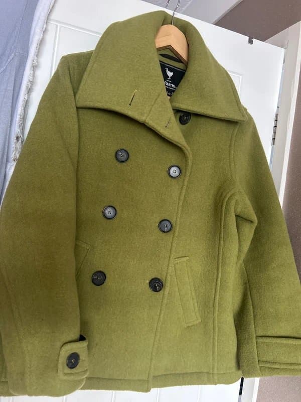 John Partridge Ladies John partridge double breasted peacoat / size 16 - wool blend - top quality