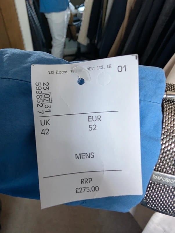 Hackett Mens BNWT Hackett London Electric Blue Lightweight Summer Slim Fit Stretch Blazer 42R