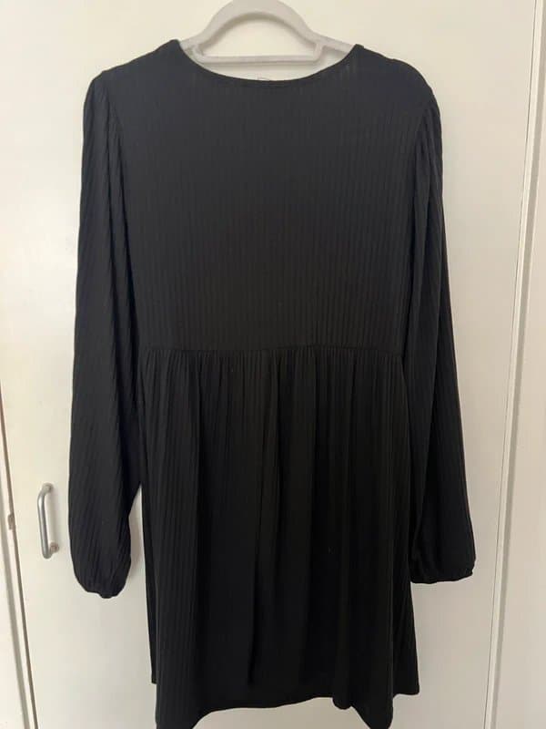 New Look Ribbed Jersey Long Sleeve Dress