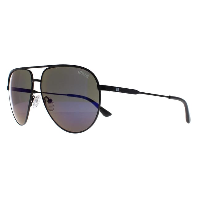 Guess Guess Men's Aviator Black Blue Mirrored GF5083 - 2