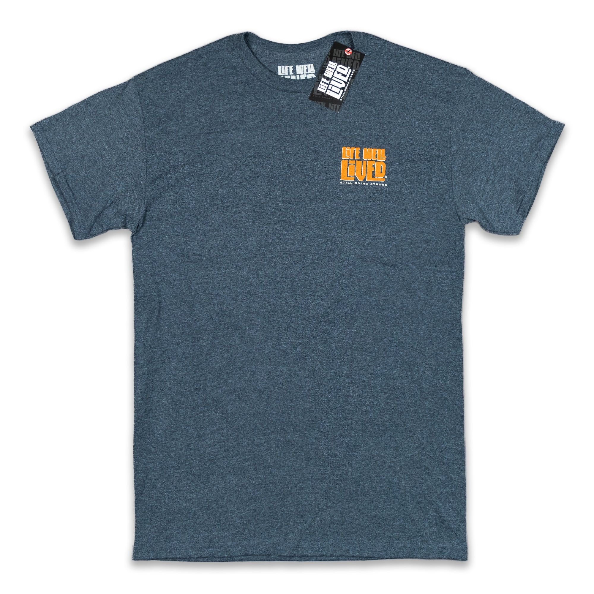 Life Well Lived Life Well Lived Men's Meat Fire Glory T-Shirt in Dark Grey - 3