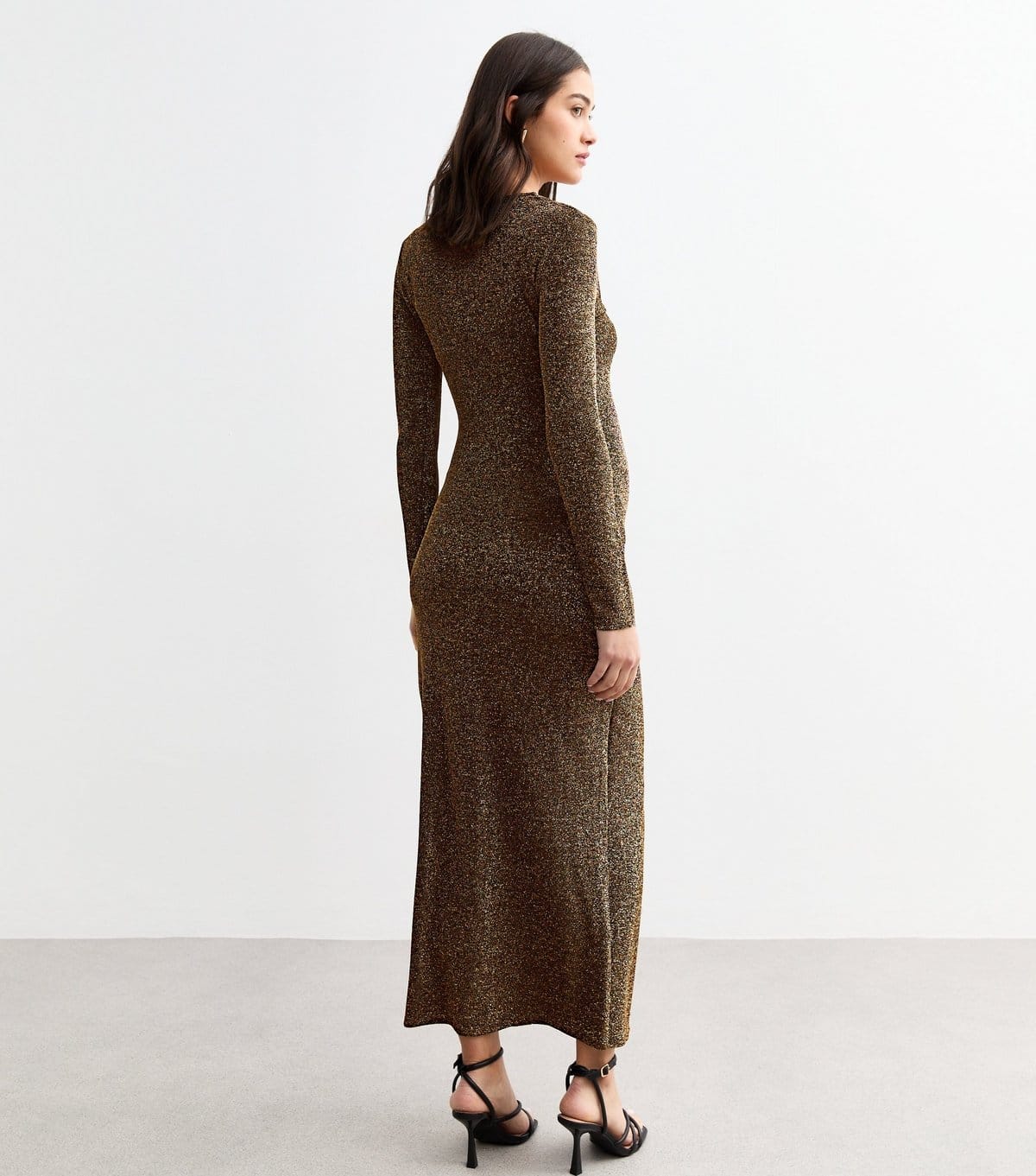 New Look Women's Maternity Gold Twisted Front Jersey Midi Dress New Look - 4