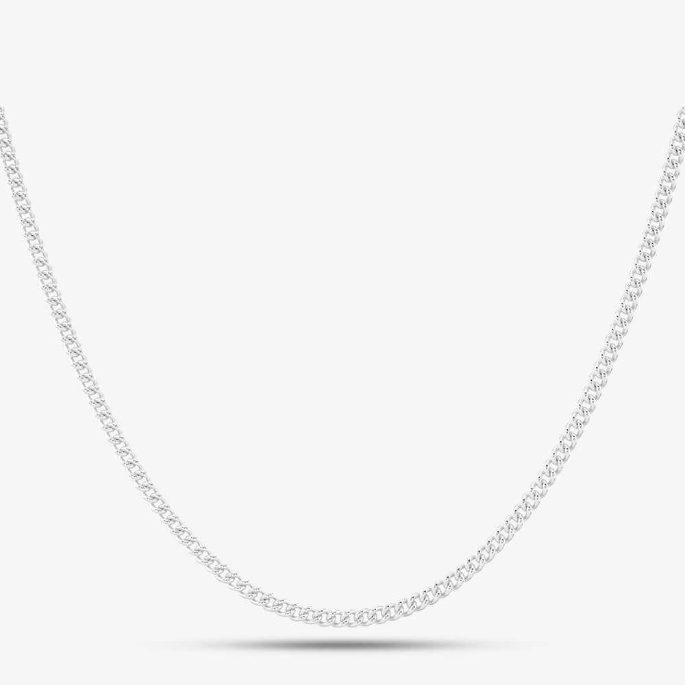 T.H.Baker T.H.Baker Women's Silver 32 Inch Fine Curb Chain GK-N2517
