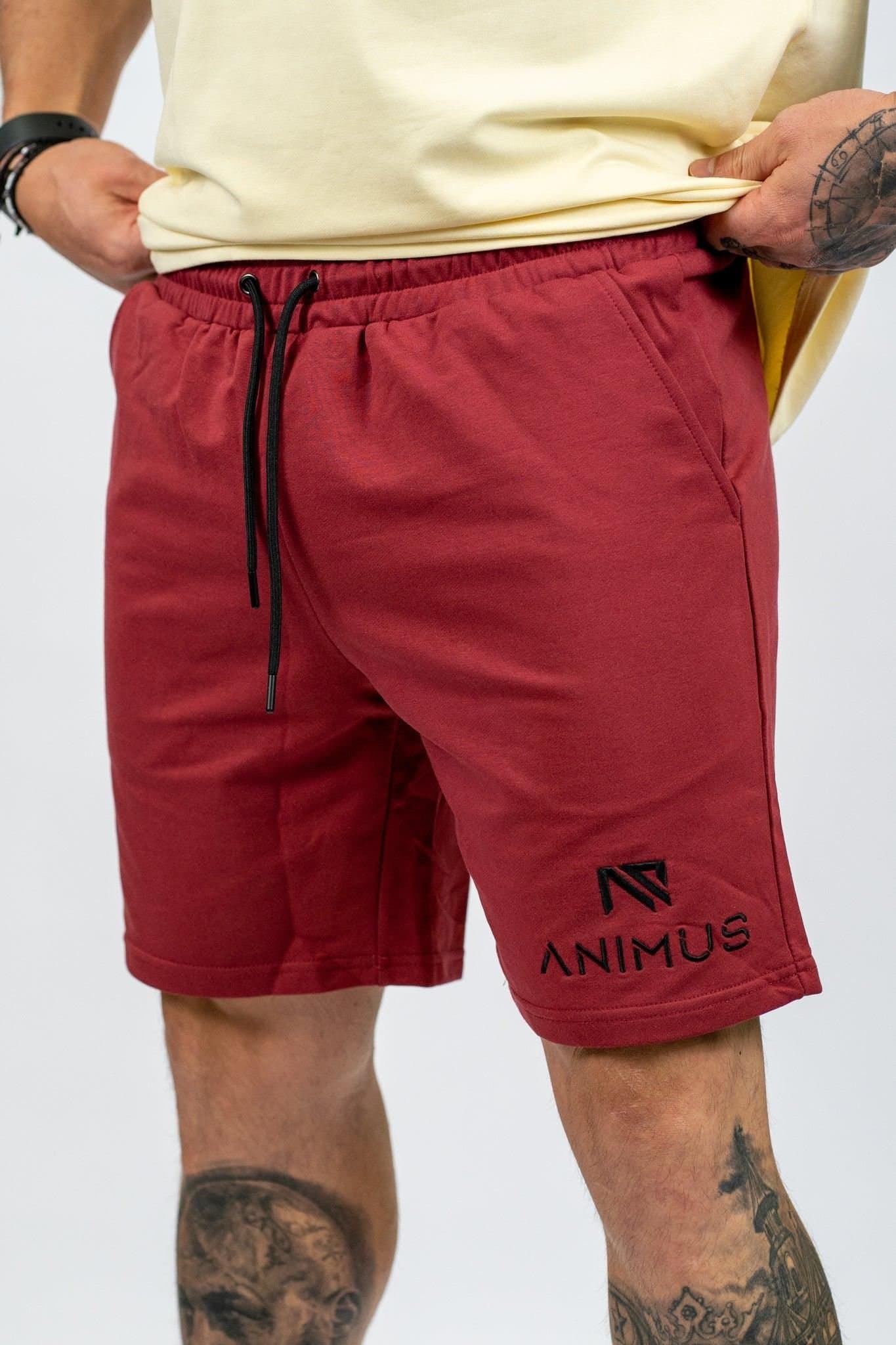 Animus Animus Burgundy Men's Core Shorts