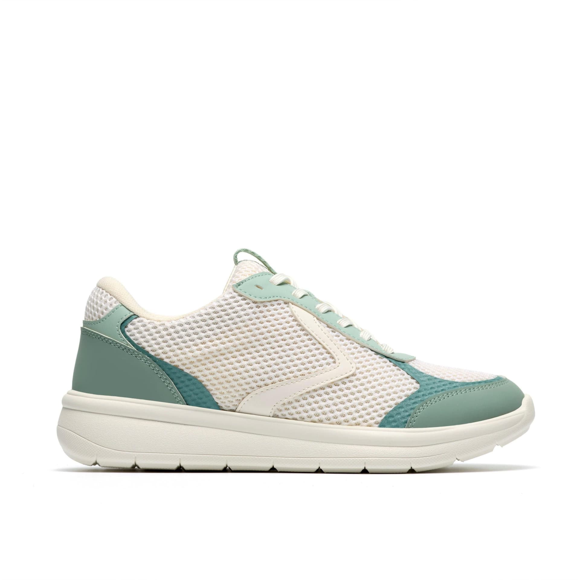 Clarks Clarks Women's Ezrinn Tie Green Combination Trainers