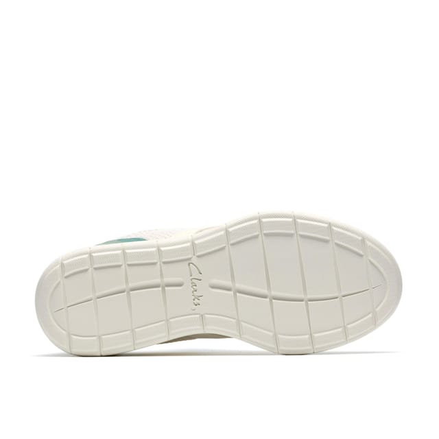 Clarks Clarks Women's Ezrinn Tie Green Combination Trainers - 3