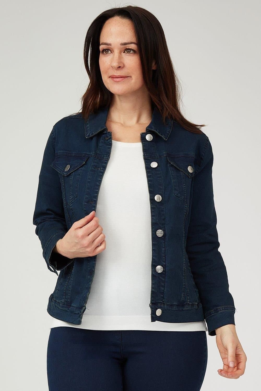 Penny Plain Penny Plain Blue Denim Jacket for Women