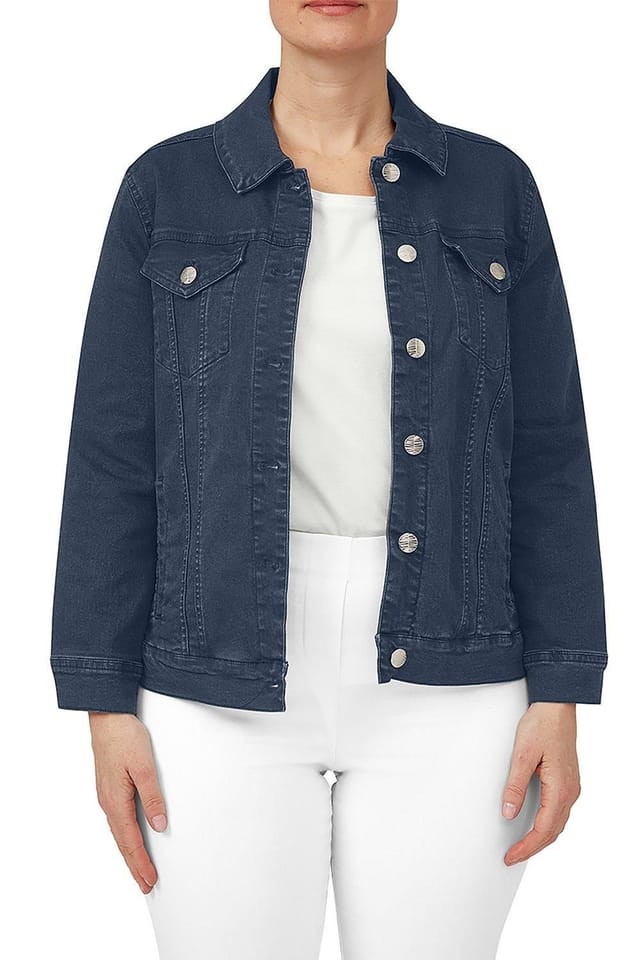 Penny Plain Penny Plain Women's Denim Jacket in Blue - 3
