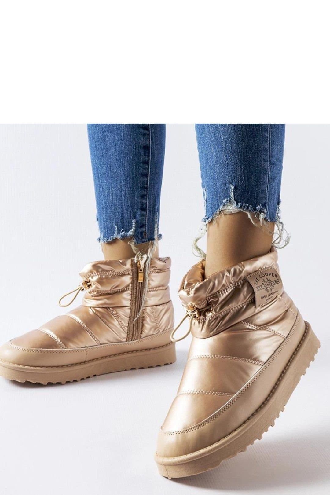 Love Lace Love Lace Women's Insulated Snow Boots with Rubber Sole & Zip Closure in Copper