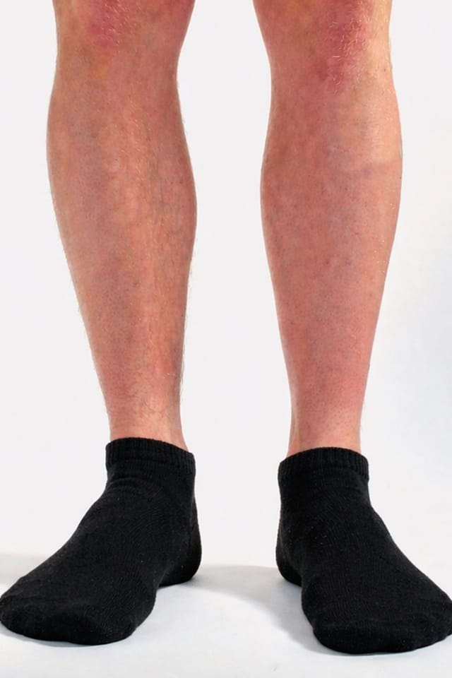 SOCKSHOP TORE SOCKSHOP TORE Men's 6 Pack Plain Sports Trainer Socks - Comfortable Everyday Ankle Socks in Black - 3