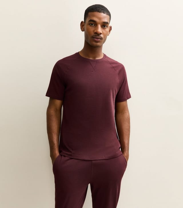 New Look Men's Dark Brown Short Sleeve Top & Joggers Pyjama Set New Look - 2