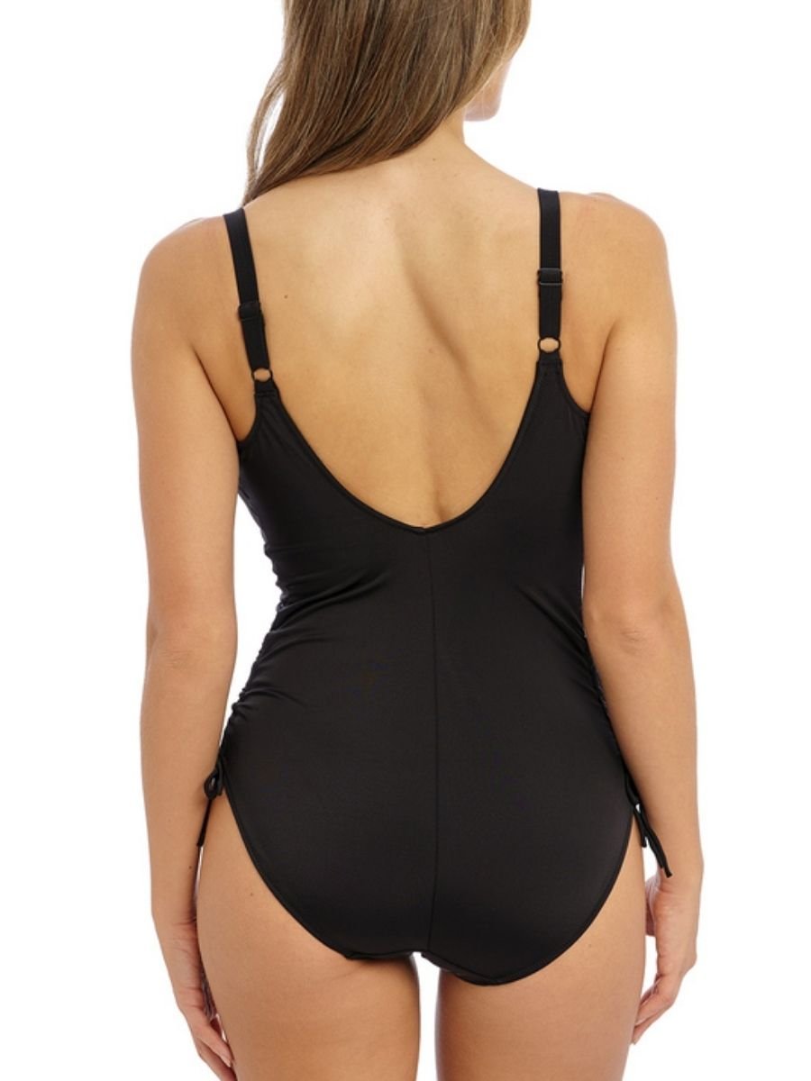 Fantasie Fantasie Women's East Hampton Wrap Front Adjustable Leg Swimsuit in Black - 2