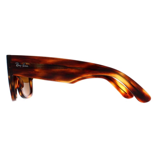 Ray-Ban Ray-Ban Men's Square Polished Striped Havana Brown RB0840S Mega Wayfarer - 3