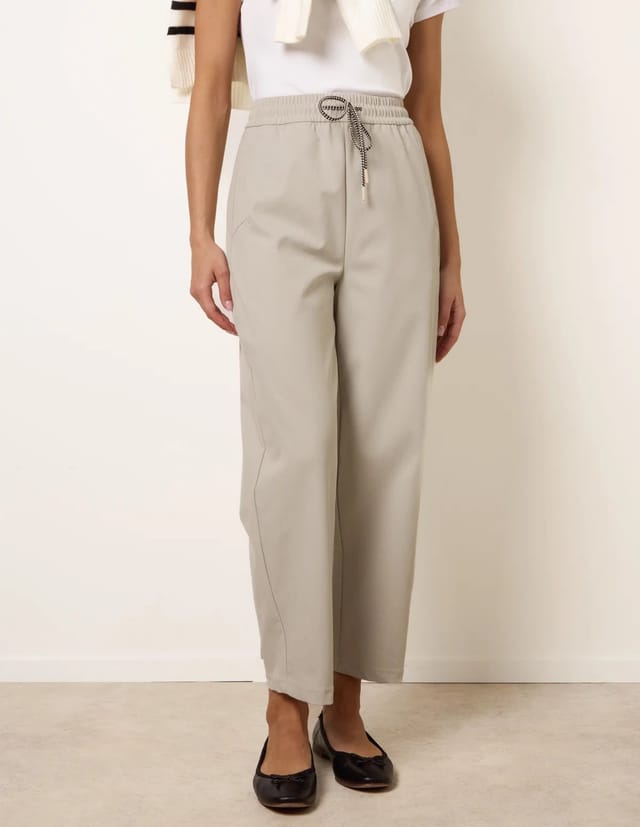 Blue Vanilla Elastic Waist Drawstring Trousers - 2