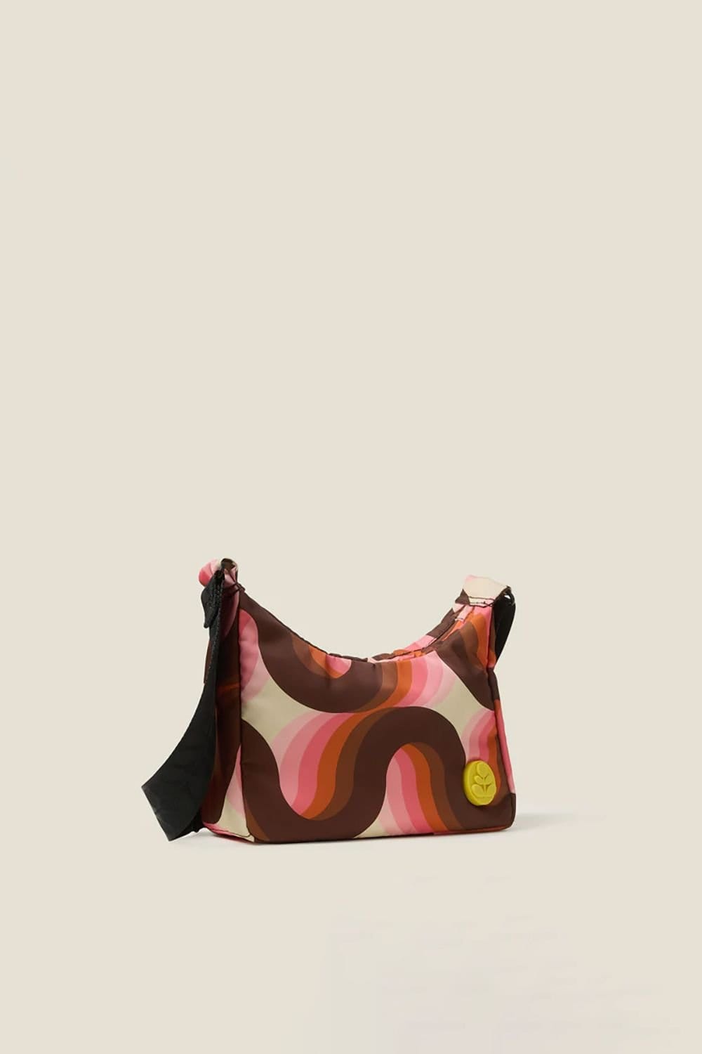 Orla Kiely Orla Kiely Women's Ratio Small Hobo Bag - Rolling Waves Rose in Pink - 4